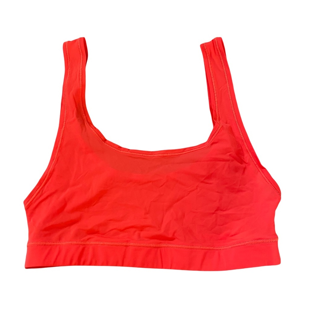 SKIMS jelly poppy sheer red mesh scoop neck bralette XS NEW NEVER WORN